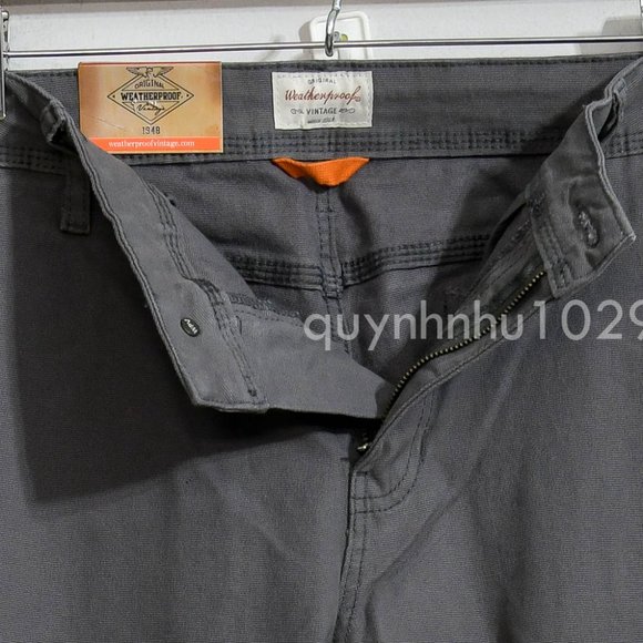 NWT Weatherproof Vintage Men’s Trevorland Flex Utility Pant in gray - Picture 3 of 5